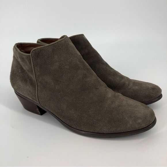 CROWN VINTAGE Tabitha Bootie Suede Leather Ankle‎ Zip Gray 9 - Picture 5 of 15